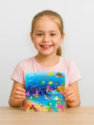 Набор пазлы "Океан", 3шт, 14*14см