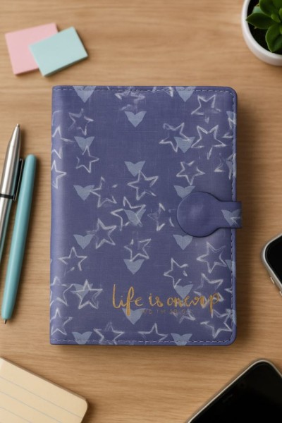 Блокнот (B6) "Life is a joy, stars",blue (18.5*13) 