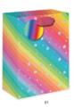 Пакет подарочный «Rainbow Gift», star (18*23*10)