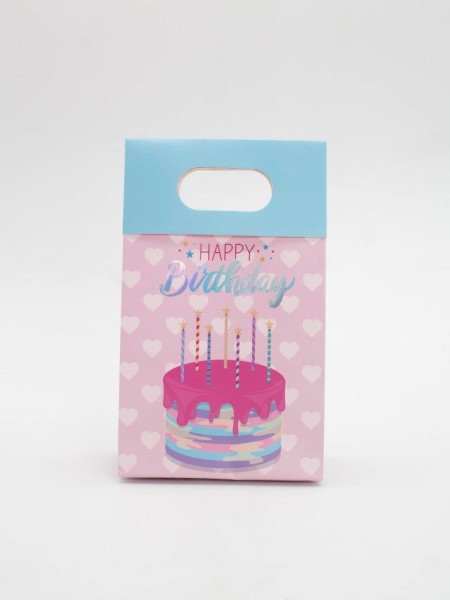 Пакет подарочный «Happy your day», green (12*20*6) 