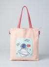 Сумка шоппер "Space travel earth", pink