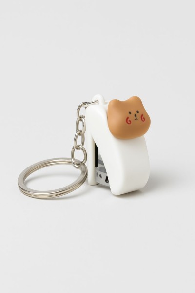 Брелок-степлер "Bear", white 