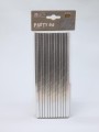Трубочки одноразовые для напитков 25 шт. "Party go", silver (197 мм)