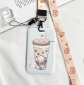 Футляр для карт на ленте "Bubble shake", blue