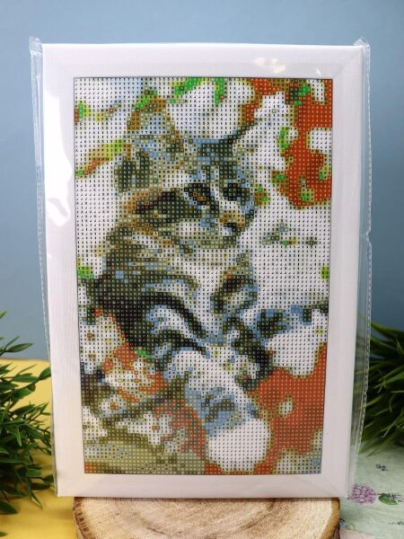 Алмазная мозаика "Котёнок", 20*30 см 