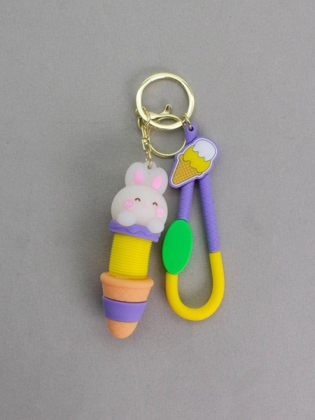 Брелок-антистресс "Long neck bunny", yellow (6,5 см) 