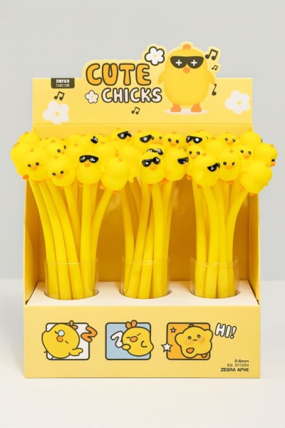 Ручка "Cute chicken", шоу-бокс 48 шт. 