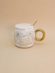Кружка «Golden romance», white (450 ml)