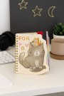Блокнот на спирали (B6) "Cat for you", yellow (13*18)