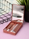 Набор кистей для макияжа + зеркало "Beauty On-the-Go", 5 кистей