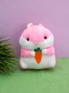 Мягкая игрушка "Hamster carrot", pink, 20 см