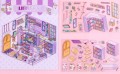 Наклейки+пинцет для творчества румбокс "Библиотека", фиолетовые (16*20 см)