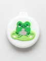 Расческа раскладная с зеркалом  "Froggy folding", white