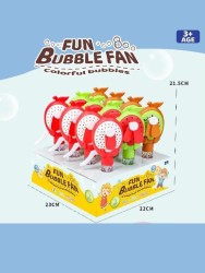 Портативный механический ручной вентилятор «Tasty fruit», mix, шоу-бокс 12 шт.