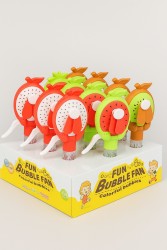 Портативный механический ручной вентилятор «Tasty fruit», mix, шоу-бокс 12 шт.