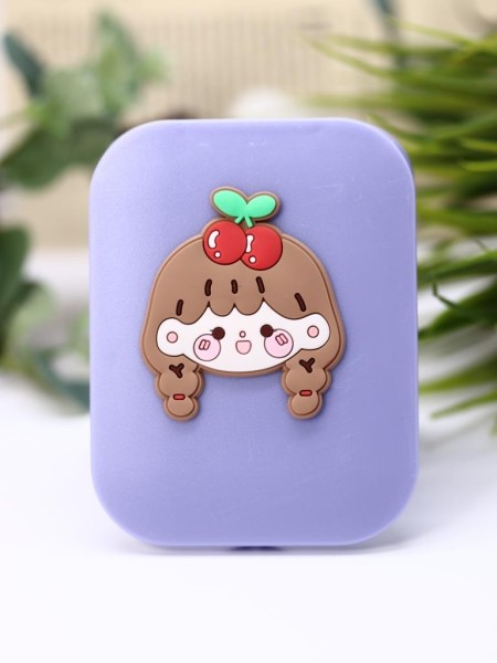 Зеркало с расческой "Cherry girl", purple 