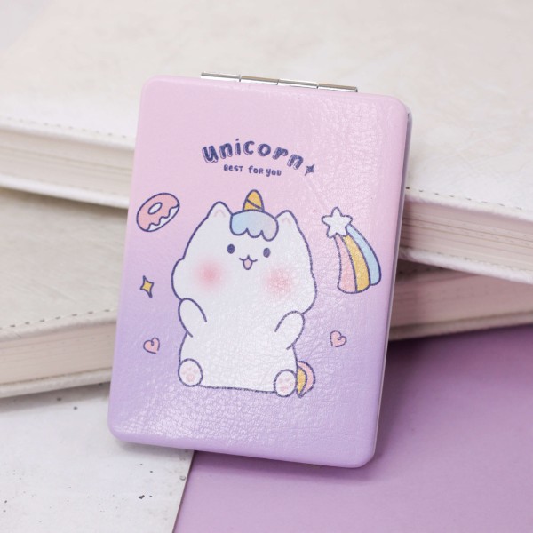 Зеркало "Cat-unicorn", pink-purple 