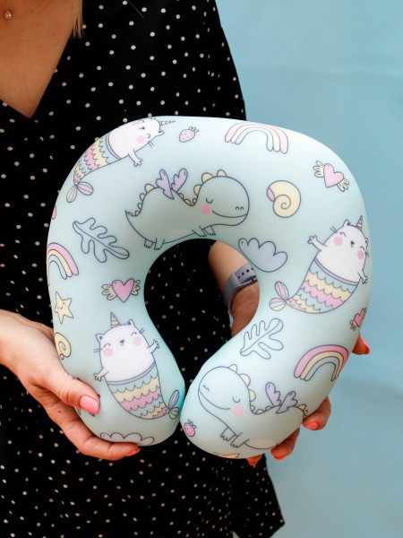 Подушка для шеи антистресс Hugme toys «Радуга» 