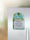 Магнитный блок для записей с карандашом «Happy avocado», green, 10х14 см