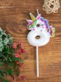 Свеча для торта "Unicorn" цифра 8, (6 см)