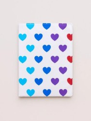 ОБЛОЖКА ДЛЯ ПАСПОРТА "Multicolored hearts", плотность 600 мкм