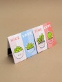 Набор магнитных закладок "Cute Funny Plants", 4 шт., 35х70 мм