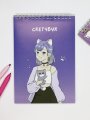 Скетчбук Аниме «Cute cat Girl», 14х20 см, плотность 100 гр