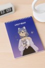 Скетчбук Аниме «Cute cat Girl», 14х20 см, плотность 100 гр