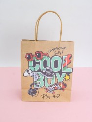 Пакет подарочный крафтовый «CoOol», boy (21*25,5*10)