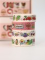 Набор декоративного скотча 4 шт. "Puppy literature", orange (1.5см*2м)
