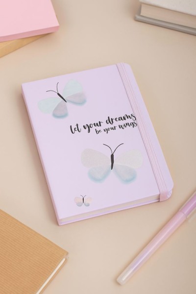 Блокнот (А6) "Let your dreams be your wings", pink (10.5*14.5) 