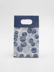 Пакет подарочный «Delicate flowers», blue (12*20*6)
