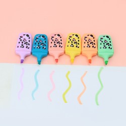 Набор маркеров текстовыделителей "Leopard spots", 4 шт, mix