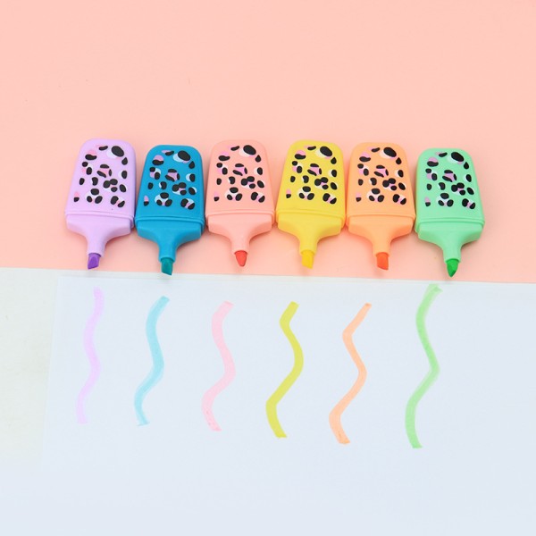 Набор маркеров текстовыделителей "Leopard spots", 4 шт, mix 