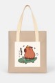 Сумка шоппер "Capybara on a crocodile", brown