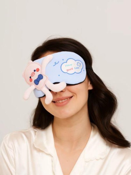 Маска для сна гелевая "Give me a hug", pig 