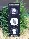 Набор значков Panda cocktail