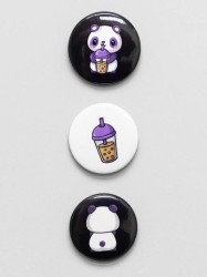 Набор значков Panda cocktail