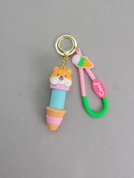Брелок-антистресс "Long neck dog", green (6,5 см)