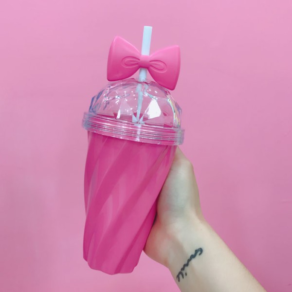 ТАМБЛЕР "Butterfly" dark pink 