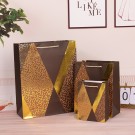 Пакет подарочный (S) "Сraquelure", yellow (18*23*10)