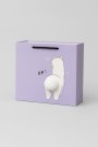 Пакет подарочный (S) "Back lama", purple (19.5*14.5*9.5)