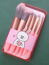 Набор кистей для макияжа "Kawaii touch", 6 кистей, pink