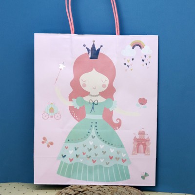 Пакет подарочный (M) «Magic princess», pink (26*32*12)