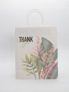 Пакет подарочный «Leaves&flowers», white-colored (26*32*12)