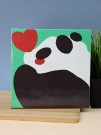 Картина из помпонов на подрамнике Draw Me! «Panda in love», (20 х 20 см)
