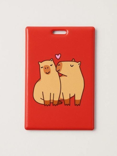 Держатель для карт «Capybara love» (6,5 х 10,4 см) 
