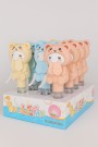 Портативный механический ручной вентилятор «Interesting kitty», mix, шоу-бокс 12 шт.