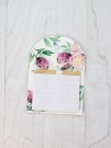 Магнитный блок для записей с карандашом «Flowers», yellow, 10х14 см