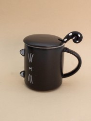 Кружка «Minimalistic cat», black (360 ml)